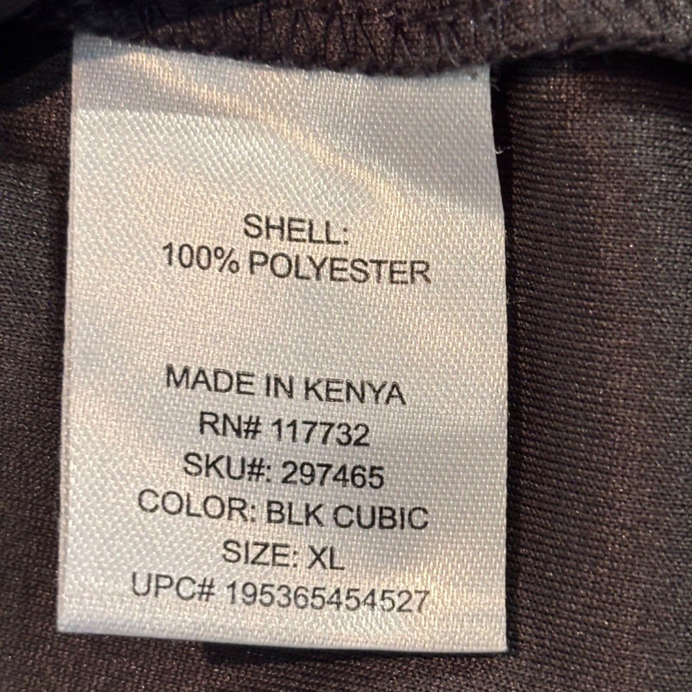 ZeroXposur Mens XL Performance T-Shirt Gray Blk Cubic Short Sleeve Raglan Tee - Picture 7 of 8